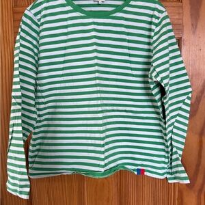 Kule The Modern Green and White Stripe, Size Large